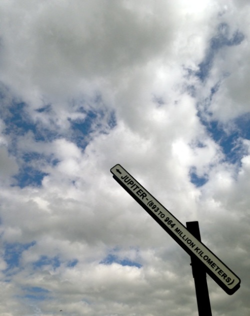 Peter Liversidge - Signpost to Jupiter Jupiter Artland Edinburgh
